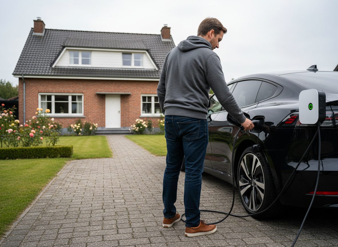 laadpaal in gebruik door huiseigenaar